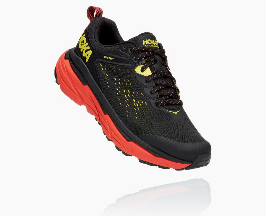 Hoka One One Trailsko Herre - Challenger Atr 6 Gore-Tex - Sort/Rød - 042965AOE